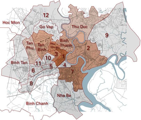 bölge harita saigon