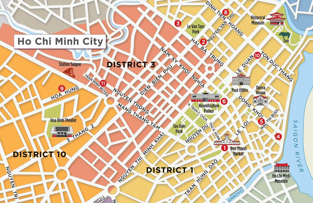 1 ilçe saigon haritası 