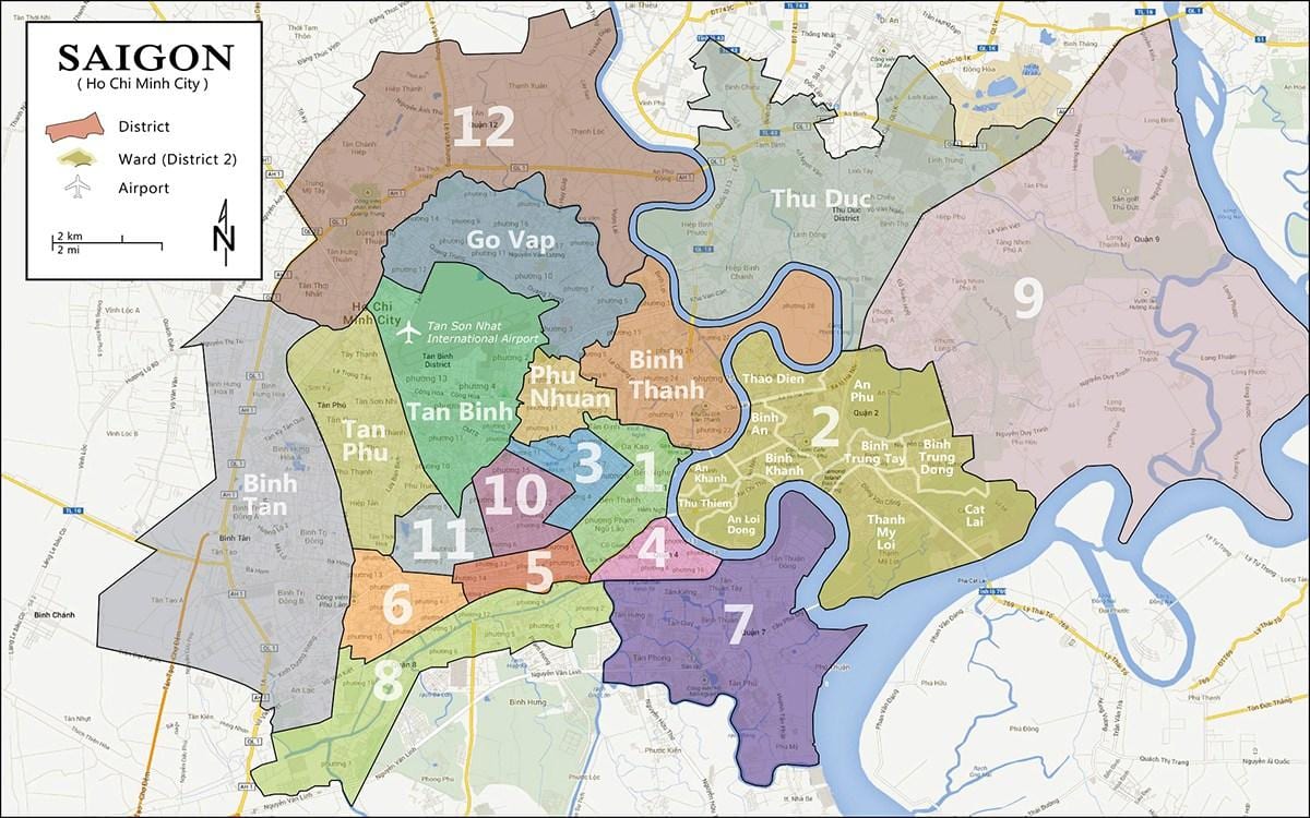 District 9 ho chi minh city haritası
