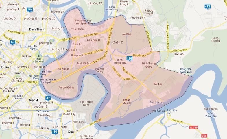 Ho chi minh city ilçeleri haritası 