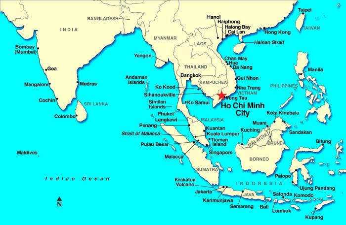 saigon dünya haritası