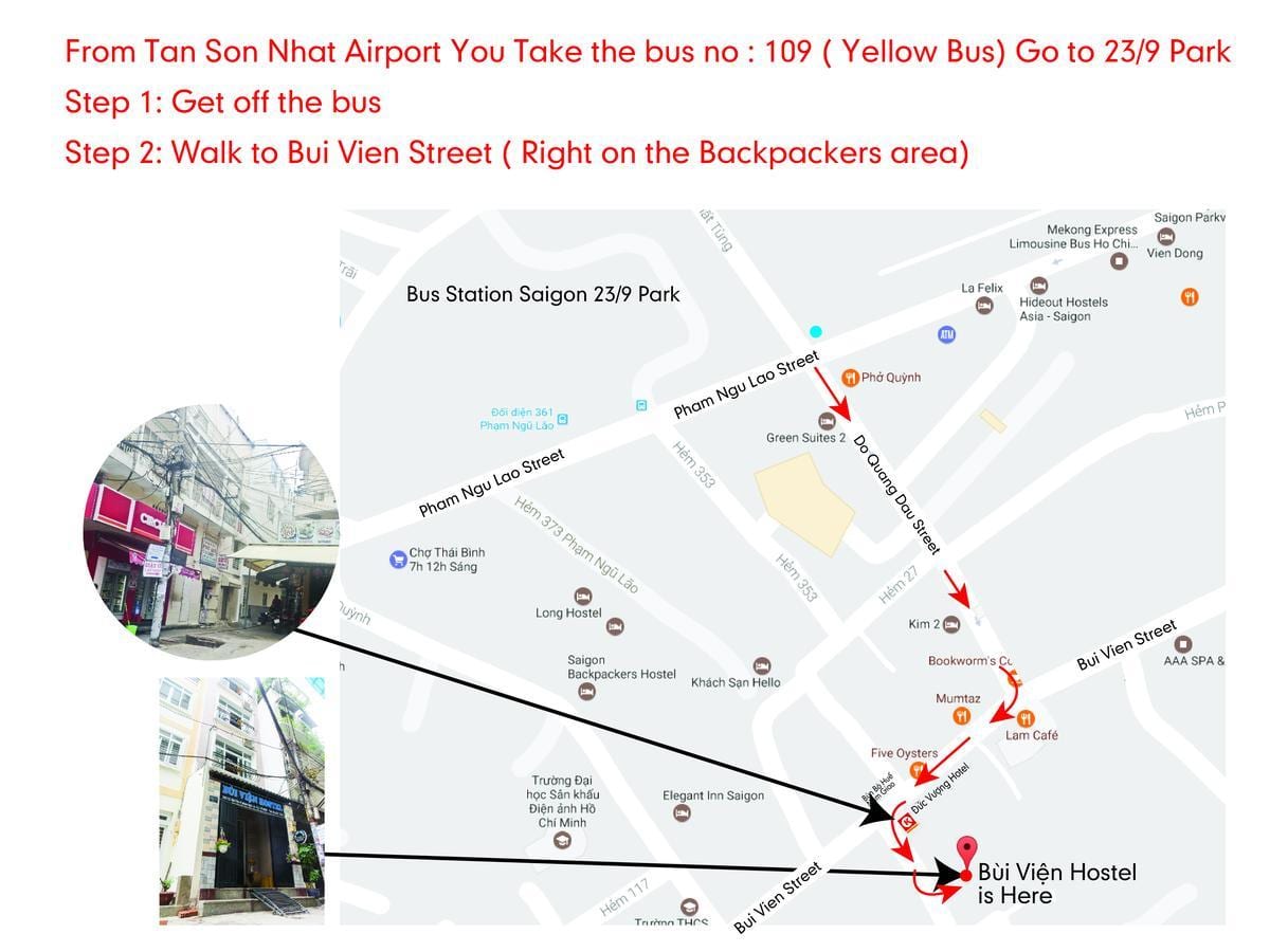 ho chi minh, otobüs 109 yol haritası