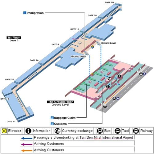 saigon airport göster