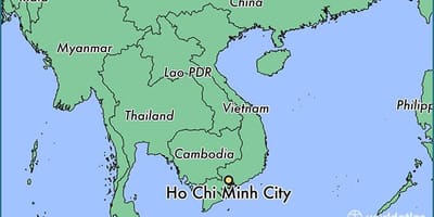 Ho chi minh city dünya haritası 