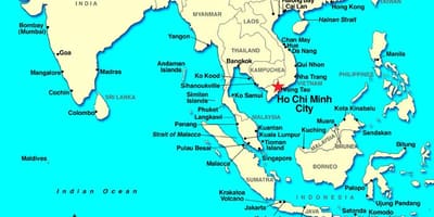 Saigon dünya haritası