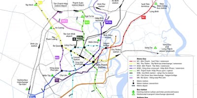 Ho chi minh city metro haritası