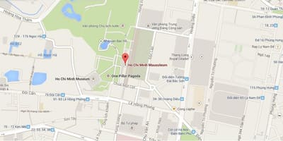 Ho chi minh Mozolesi haritası 