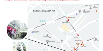 Ho chi minh, otobüs 109 yol haritası