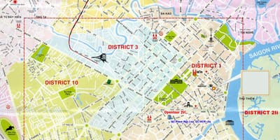 1 turist haritası ho chi minh city bölgesinde 